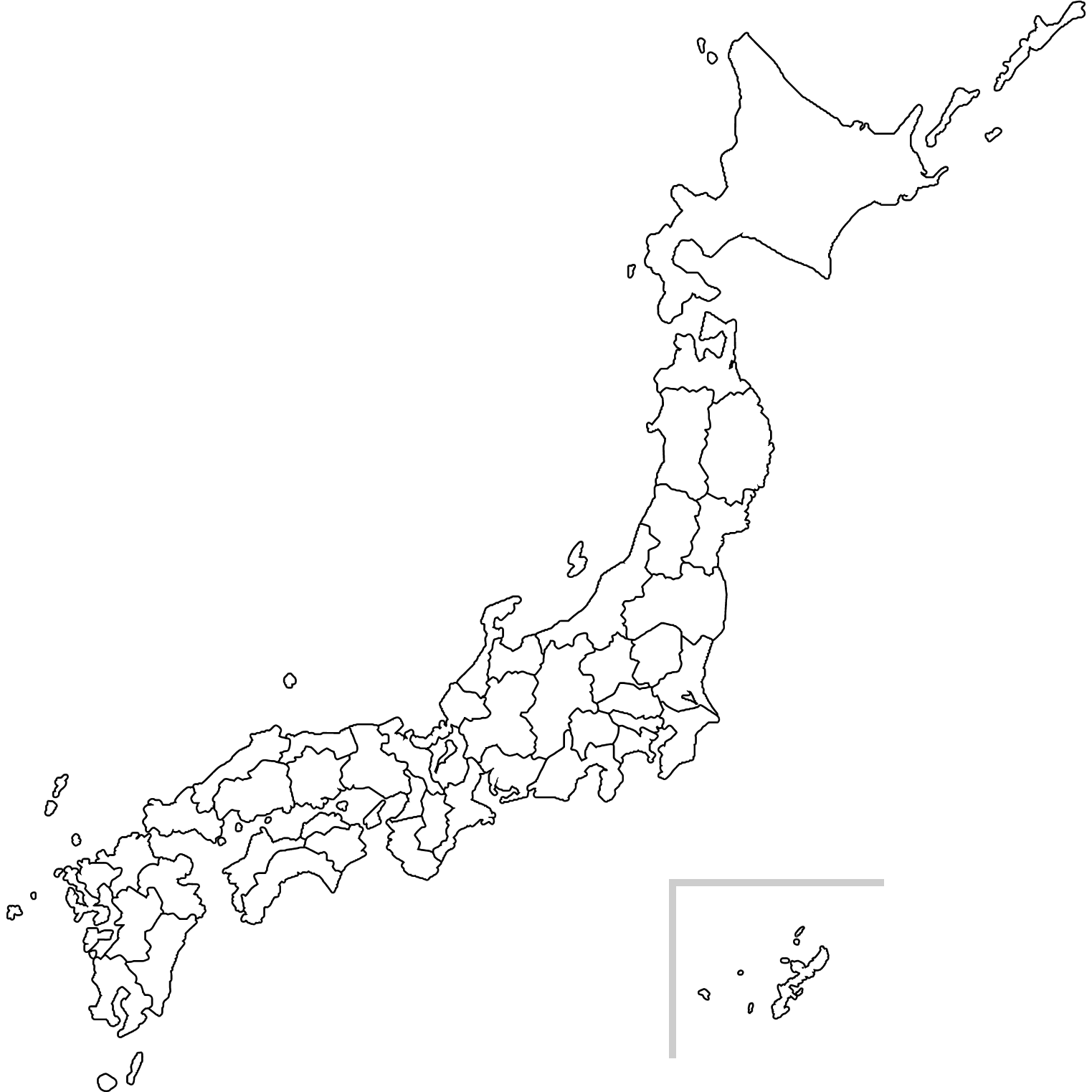 ブロッキーのパートナー施工店がある地域を示した日本地図